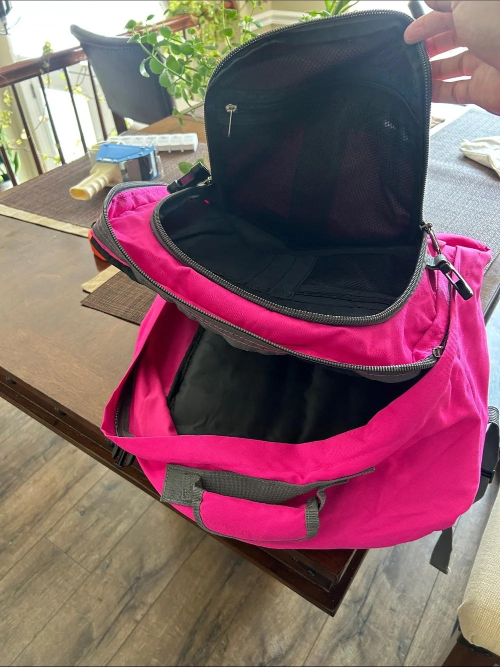 Magenta Travel Backpack for Men